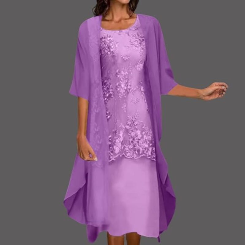 Josefa | Midikleid für Damen mit Stufenrock & weitem Oberteil
