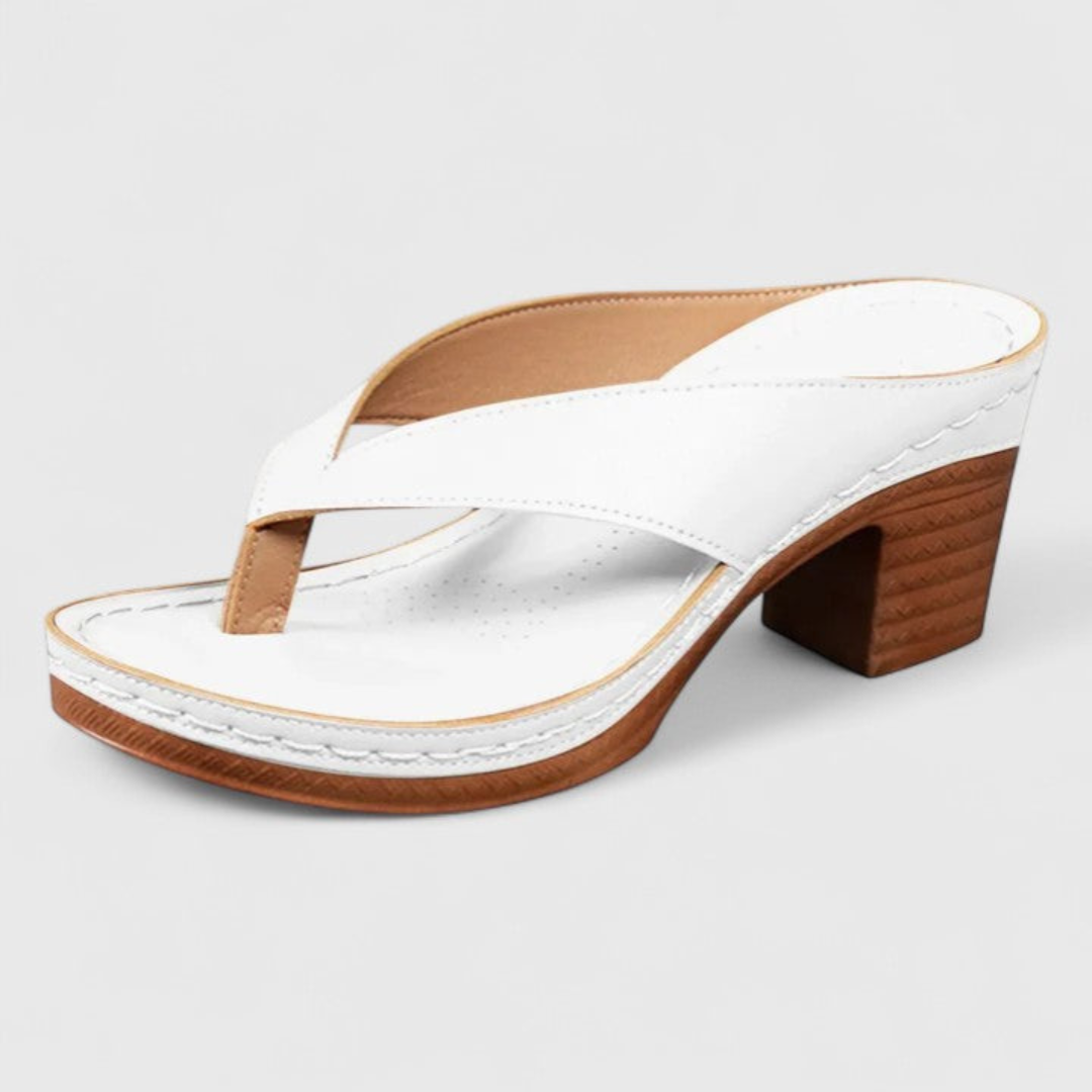 Melira | Women's thong sandals with heel and straps