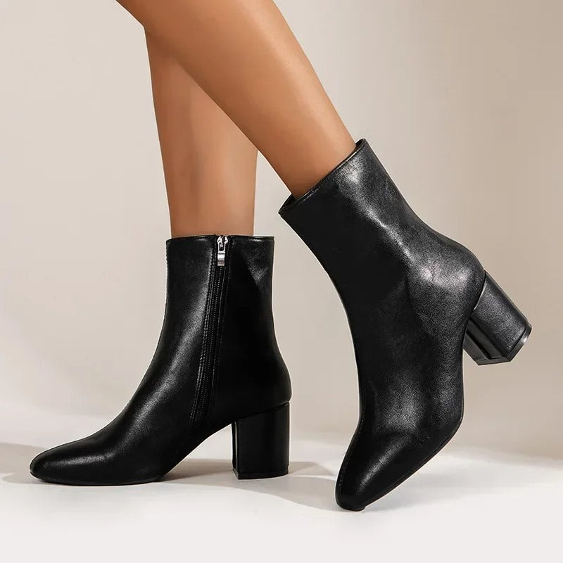Anita | Damen elegante comfortabele Stiefeletten mit Absatz