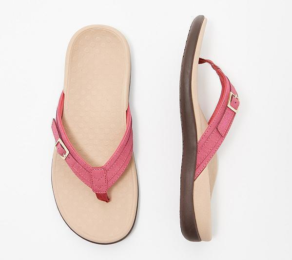 Greta | Orthopädische Flip Flops mit Riemen und Schnalle