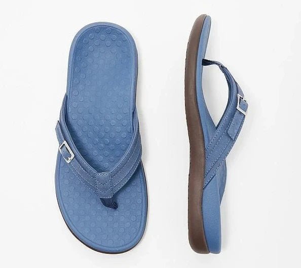 Greta | Orthopedic Flip Flops with Strap and Buckle