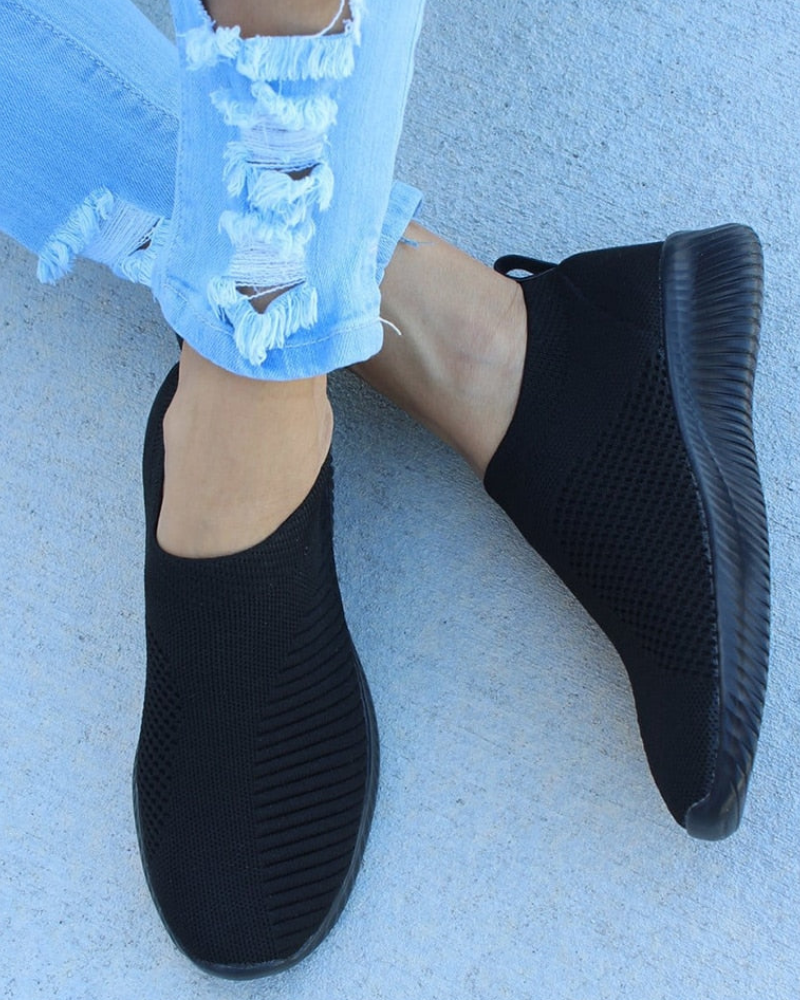 Zena | Damen Slip-On Sneaker mit Mesh und Sohle und Komfort
