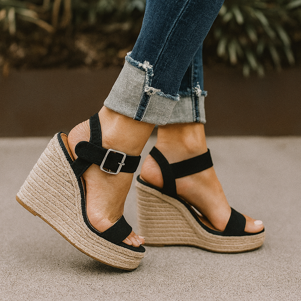 Lotte | Wedge sandals with a classic summer design