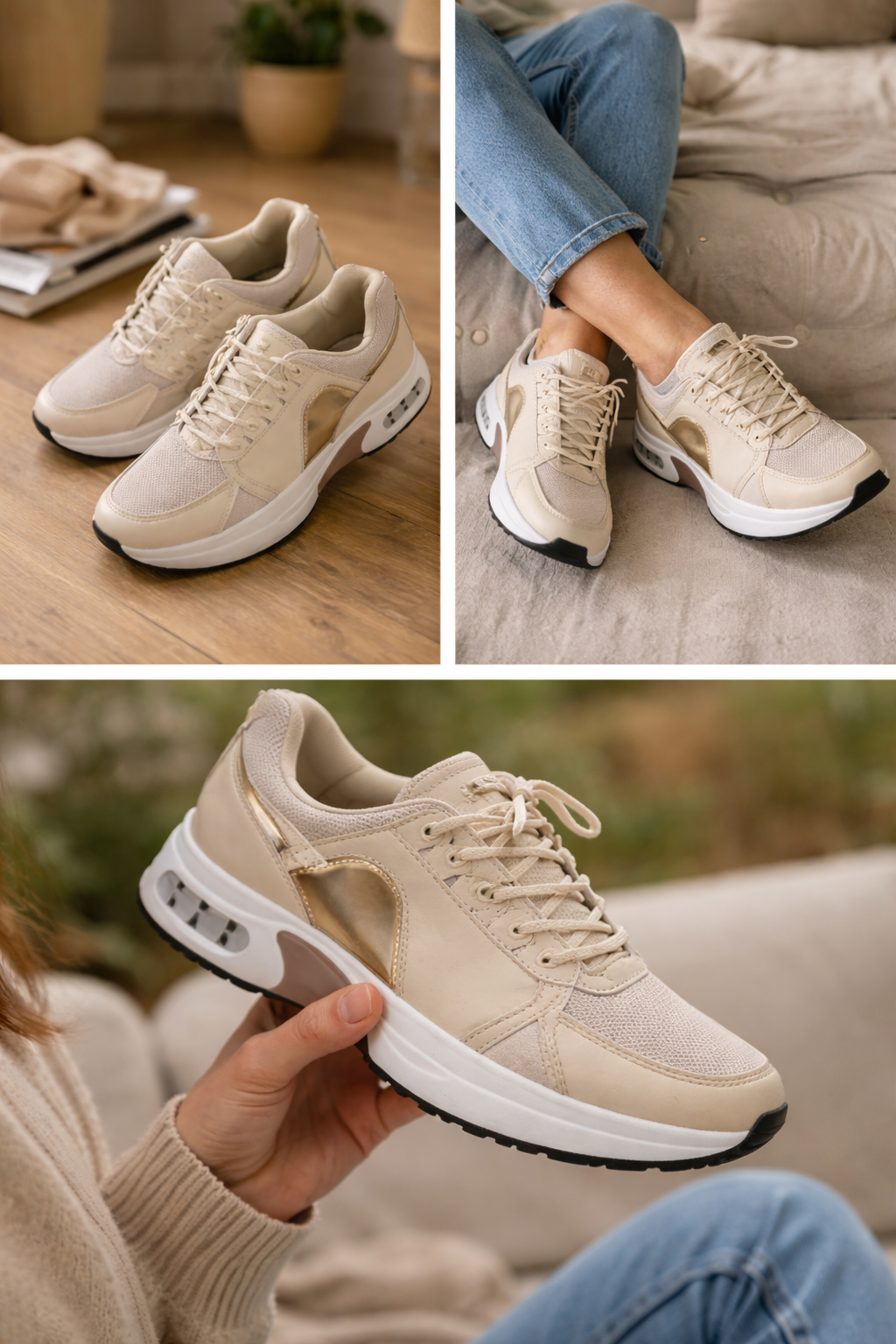 Manuela | Damen bequeme und leichte Sneaker