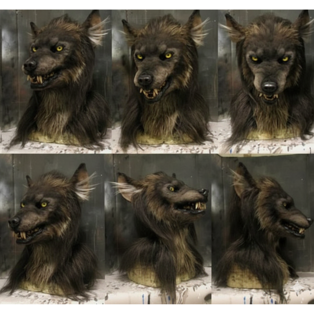 Severus | Realistische Werwolf Latexmaske für Halloween