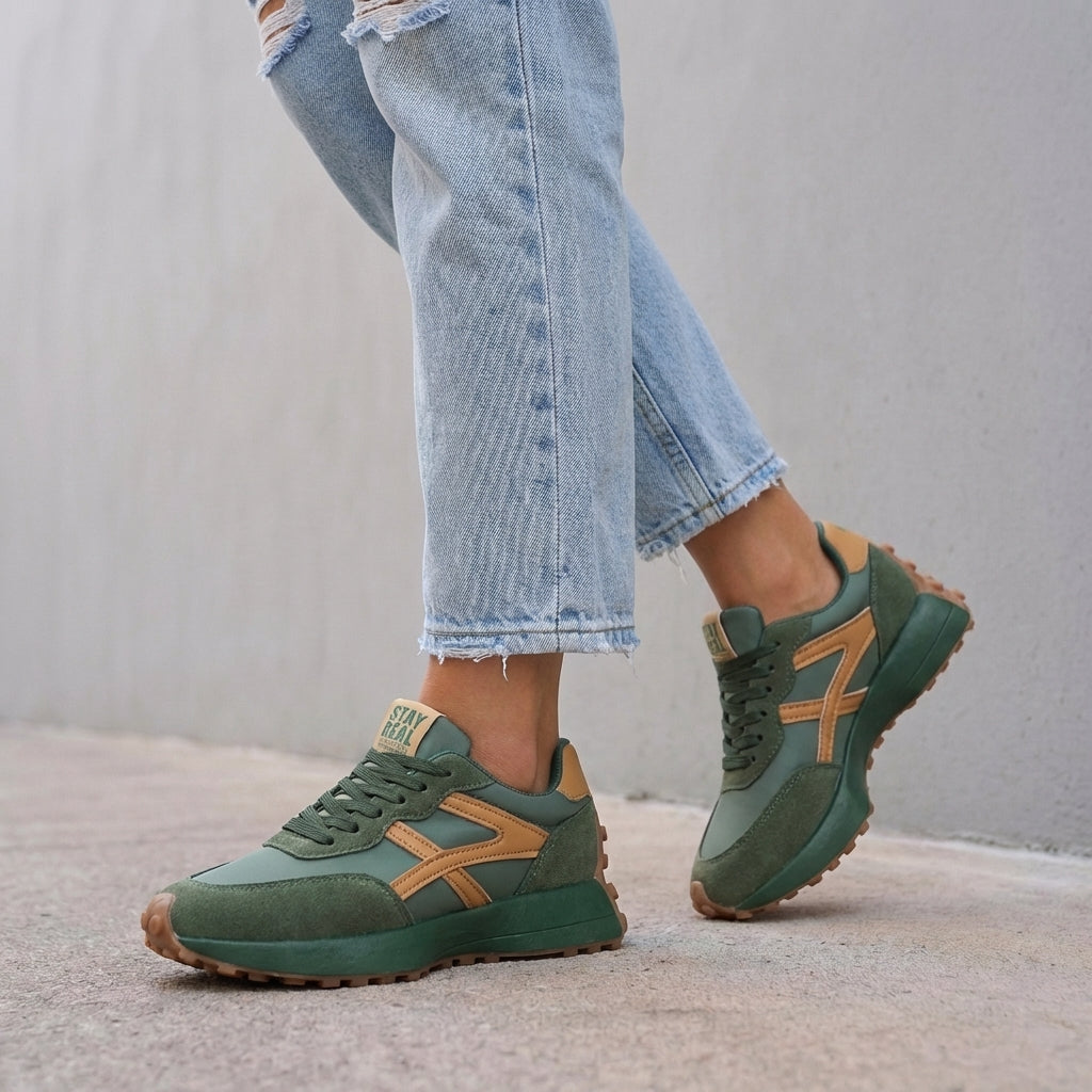 Hanna | Damen orthopädische Sneaker mit Schnürung und Plateausohle
