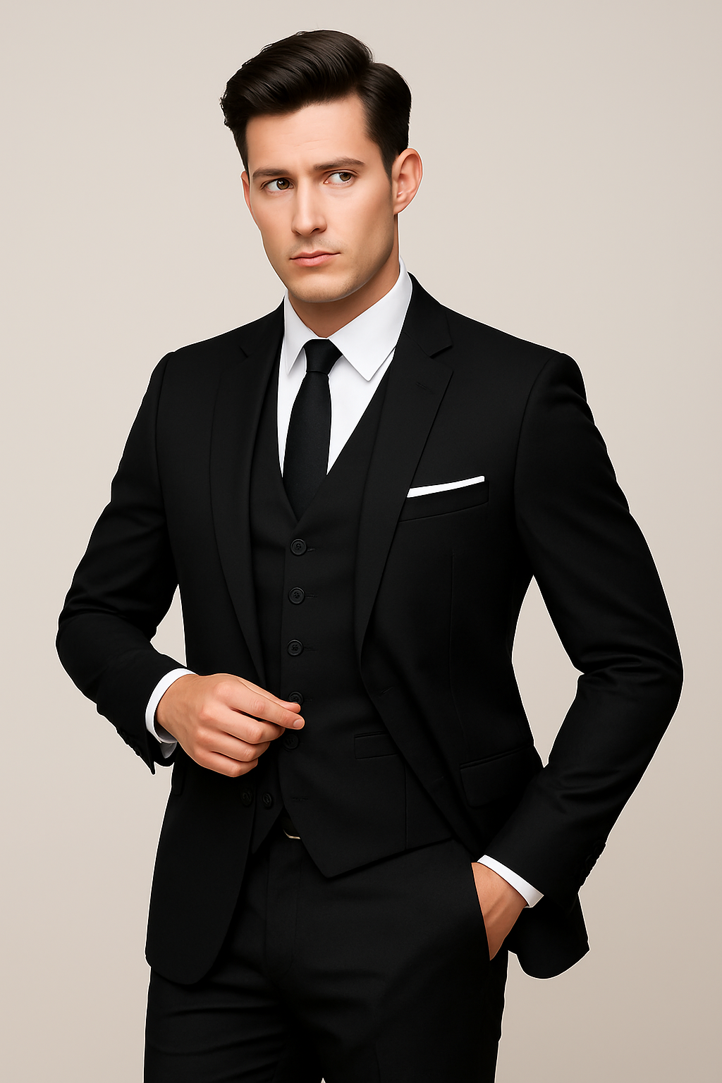 Stefan | Classic men's three-piece suit for spring