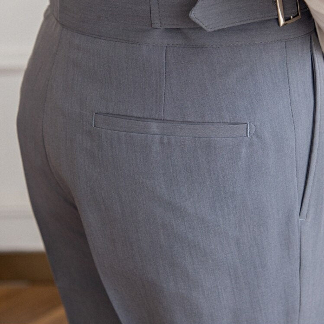 Armin | Elegant men's trousers with a high waist | Formal style