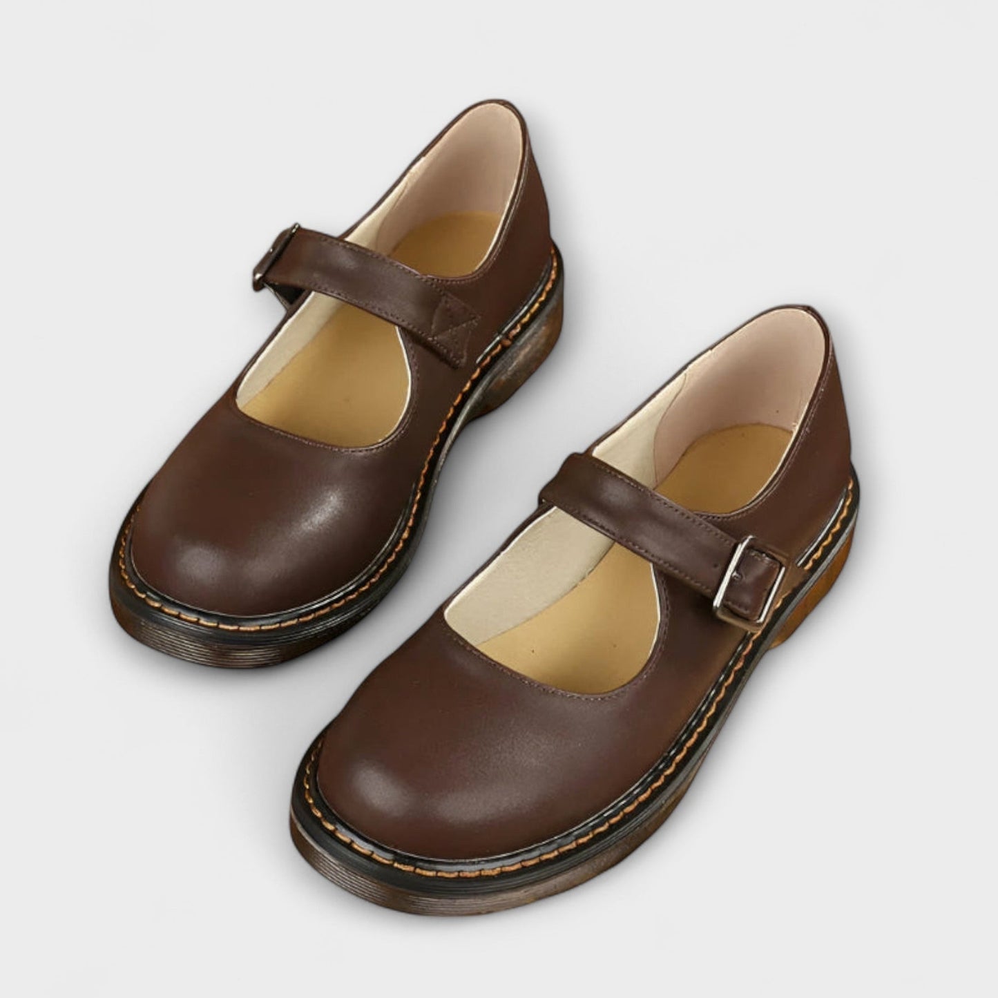 Alvina | Classiche scarpe Mary Jane da donna con punta arrotondata | Comode