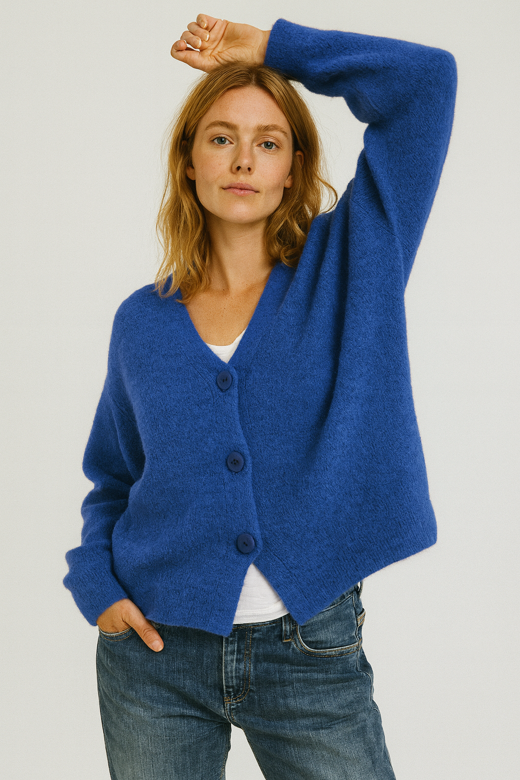 Lily | Cardigan classico da donna con abbottonatura – Primavera | Maniche lunghe