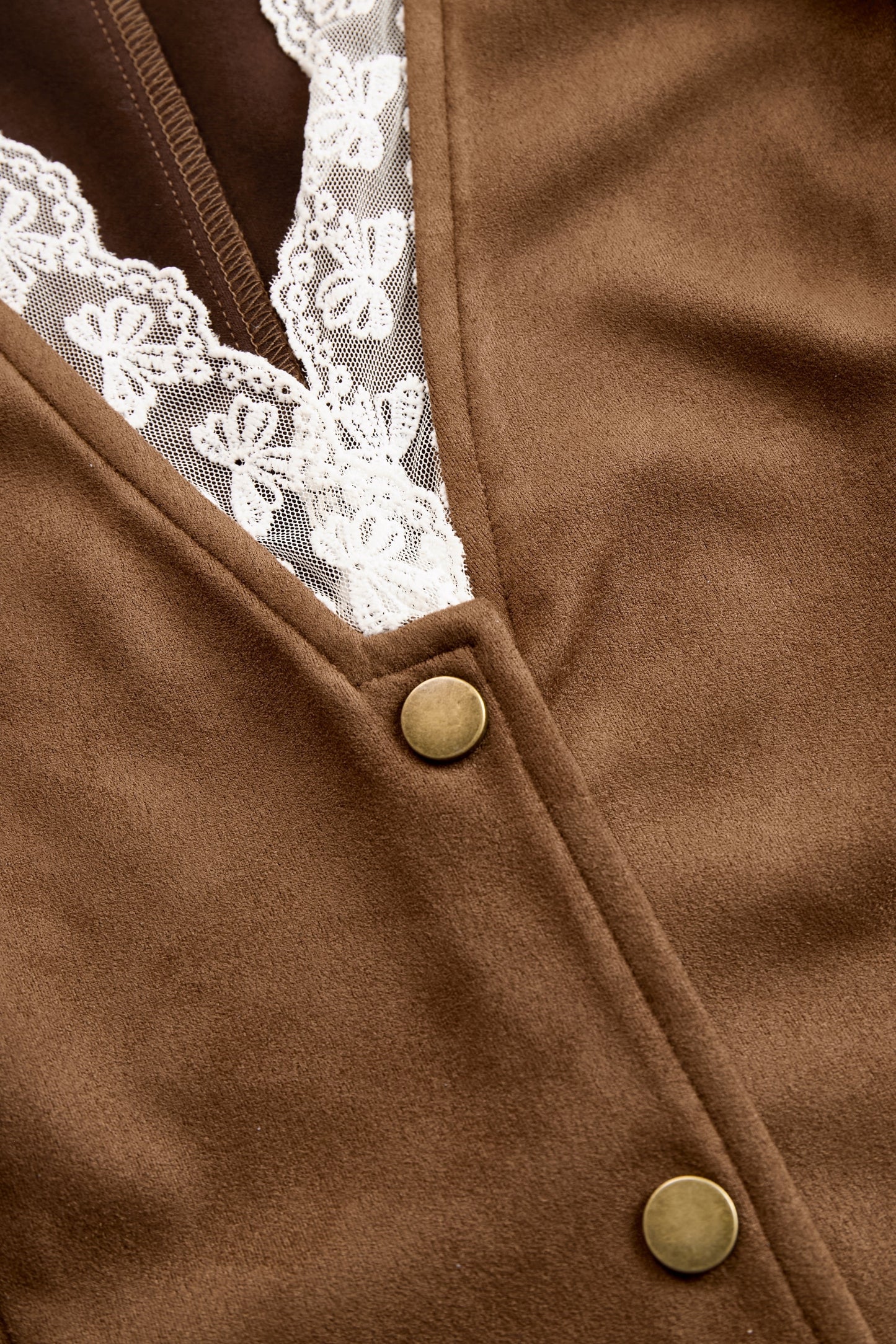 Marisa | Damen Western Spitzenbluse mit V-Ausschnitt und Langarm