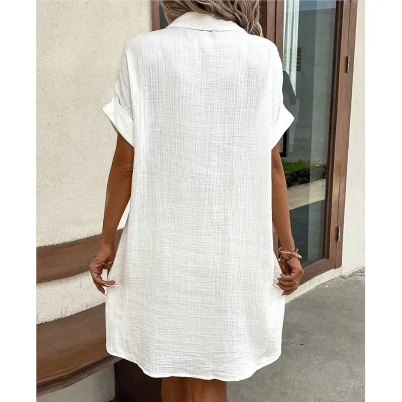 Johanna | Sommerkleid mit Kragen und Knopfleiste