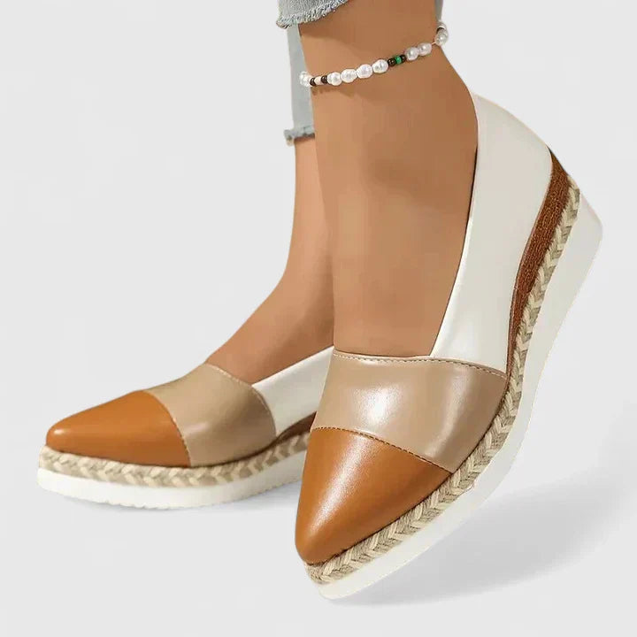 Malina | Women's Metallic Espadrille Platform Sandals for Summer
