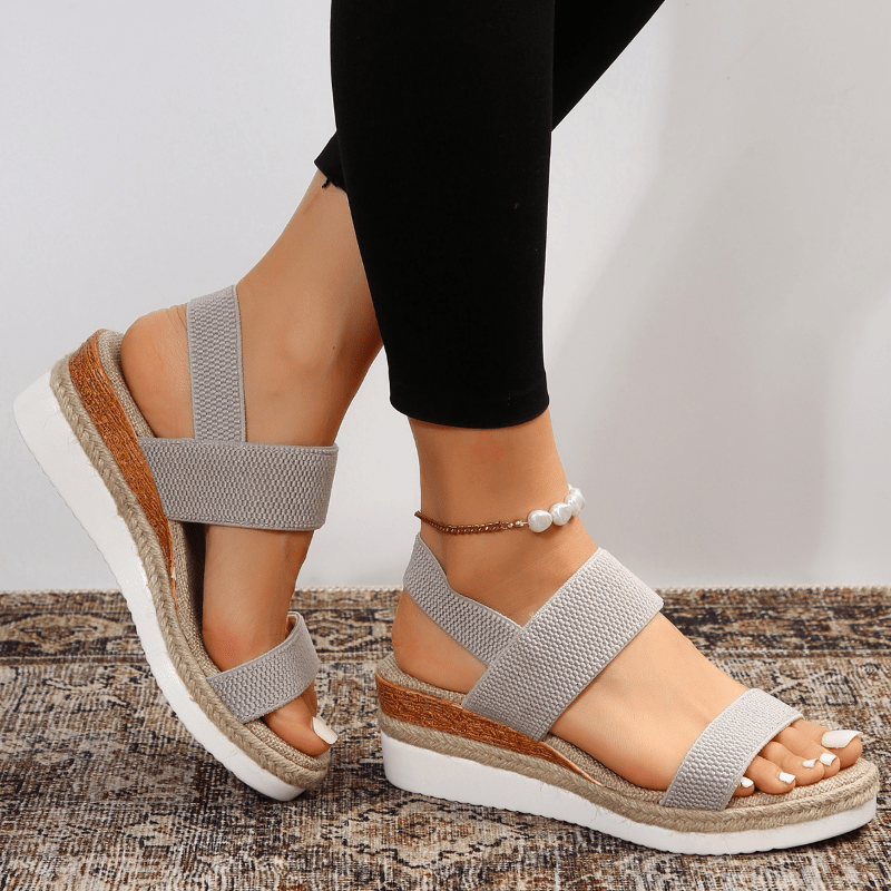 Heike | Women's orthopedic platform sandals with cross straps