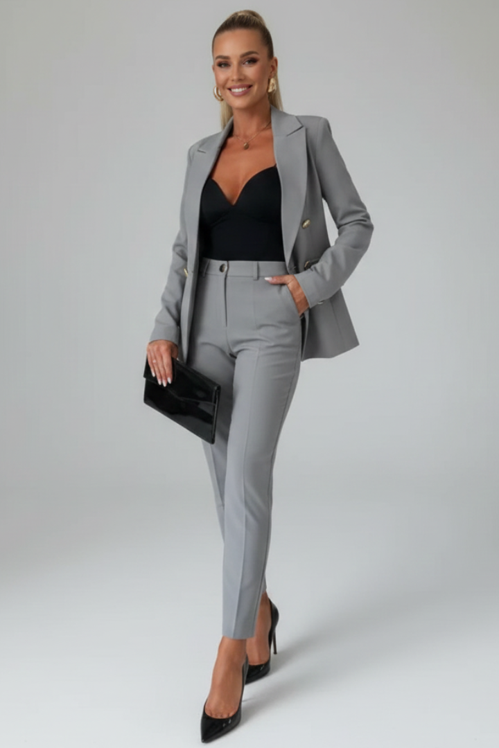 Romy | Women's Pantsuit with Double-Breasted Blazer and Pants