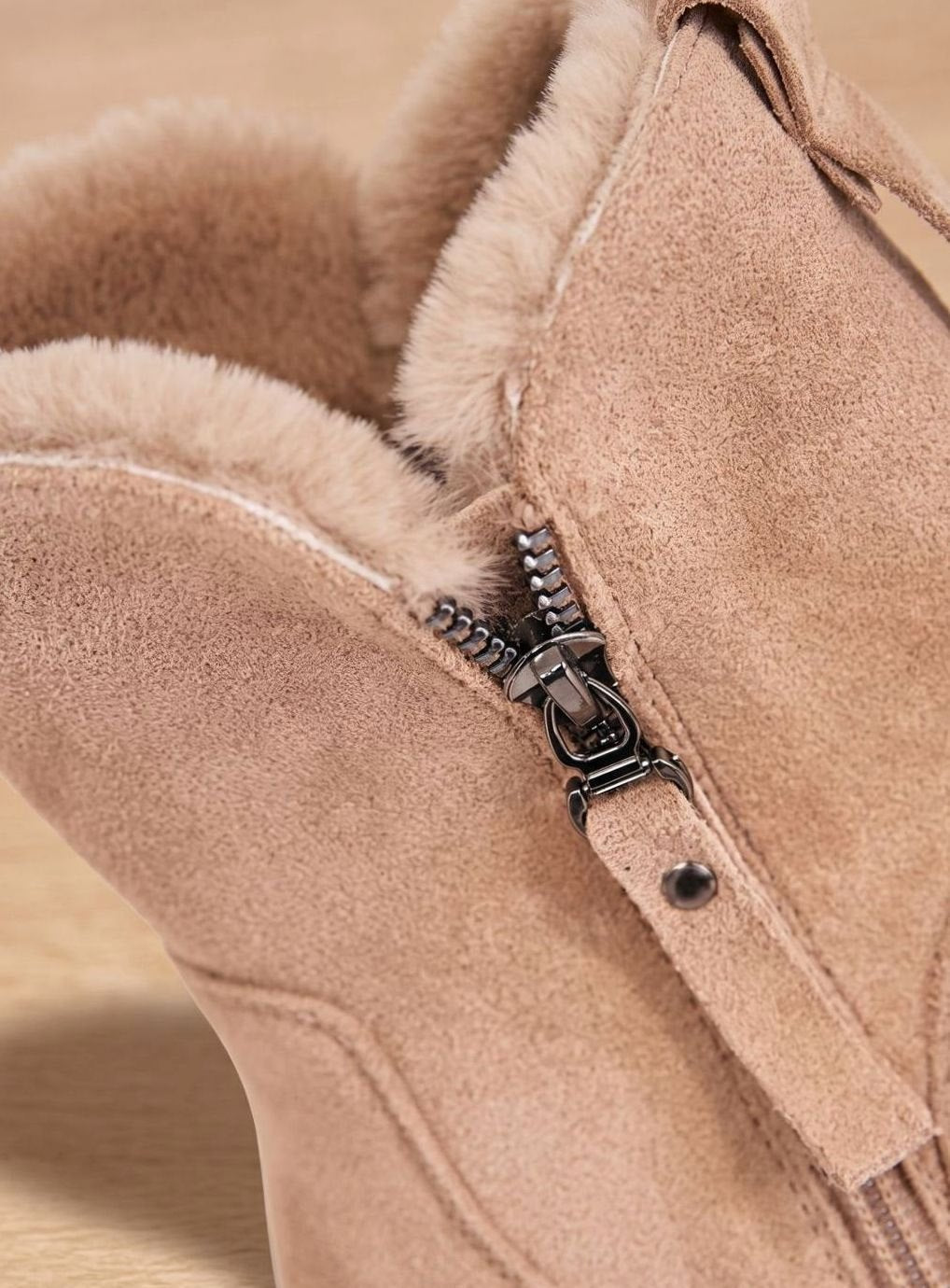 Susanne | Damen warme Stiefeletten mit Reißverschluss