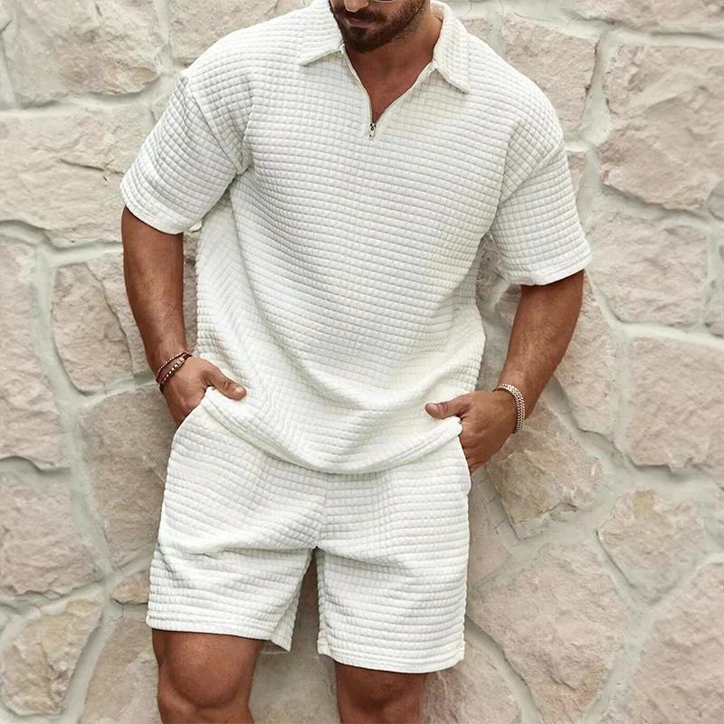 Torin | Summer set with texture and shorts