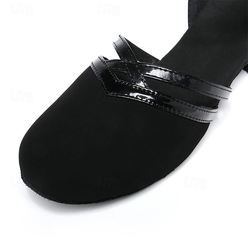 Hanna | Damen Dance Pumps mit Riemen und geschlossener Form