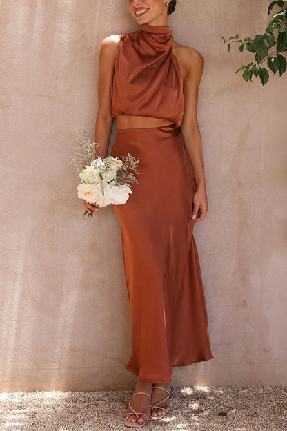 Elvina | Two-piece set with maxi skirt and elegant top