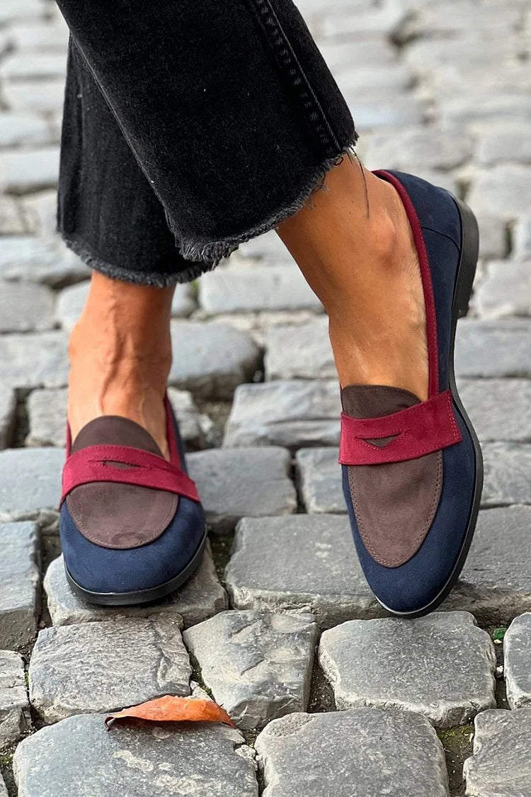 Cornelia | Damen Mokassins mit Rundspitze und Zierdetail