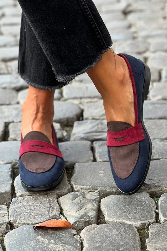 Cornelia | Damen Mokassins mit Rundspitze und Zierdetail