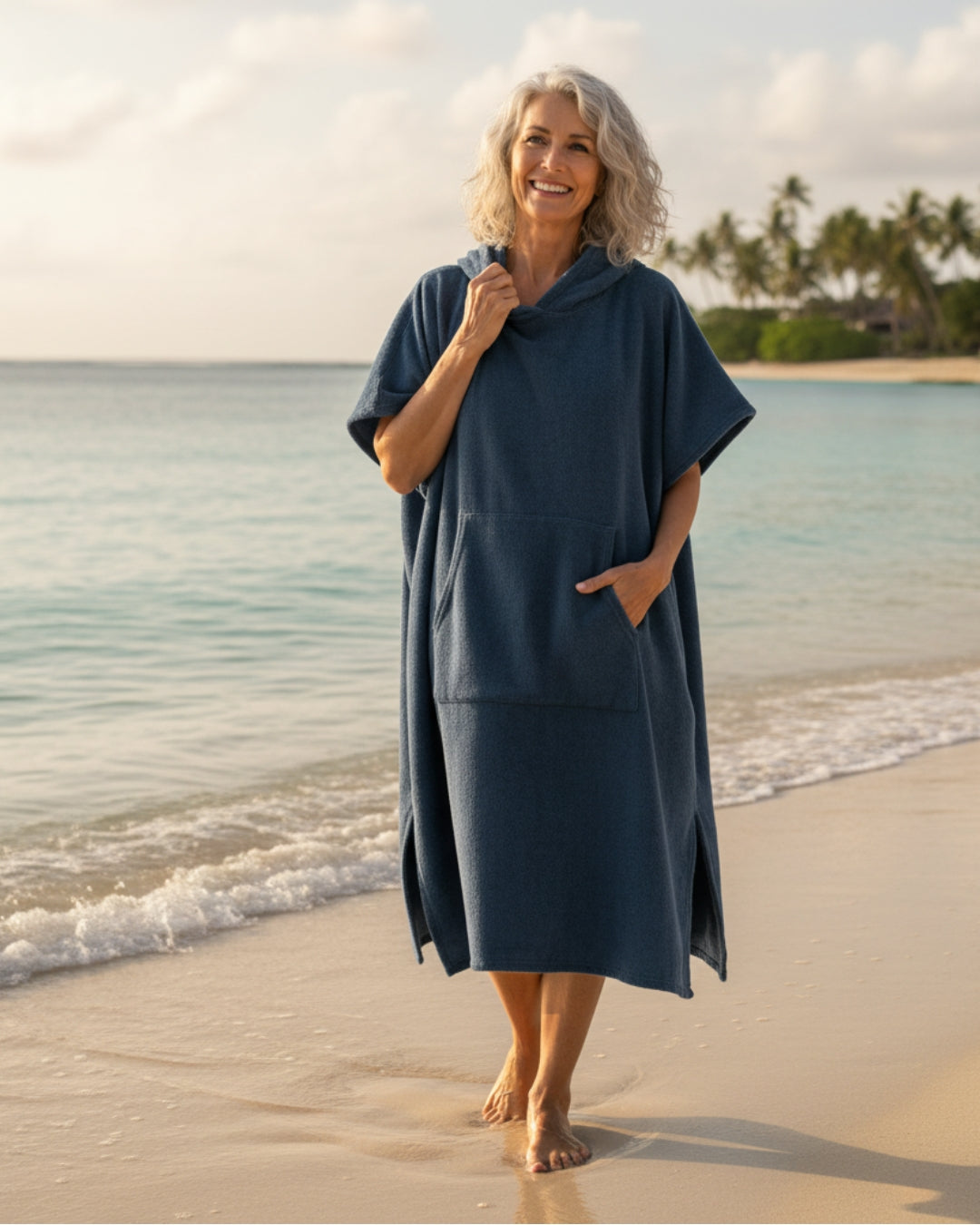 Rosalie | Sommerponcho Damen | Mit Kapuze