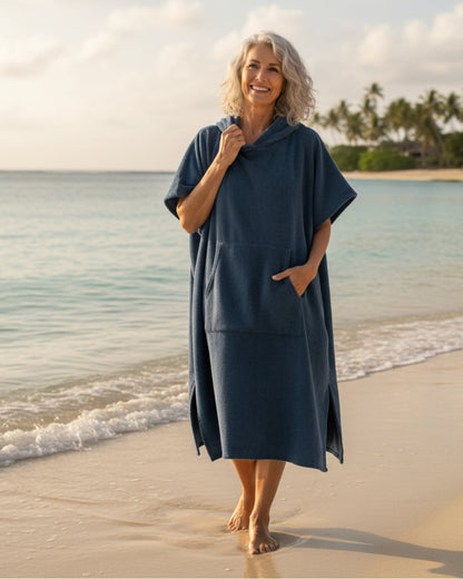 Rosalie | Sommerponcho Damen | Mit Kapuze