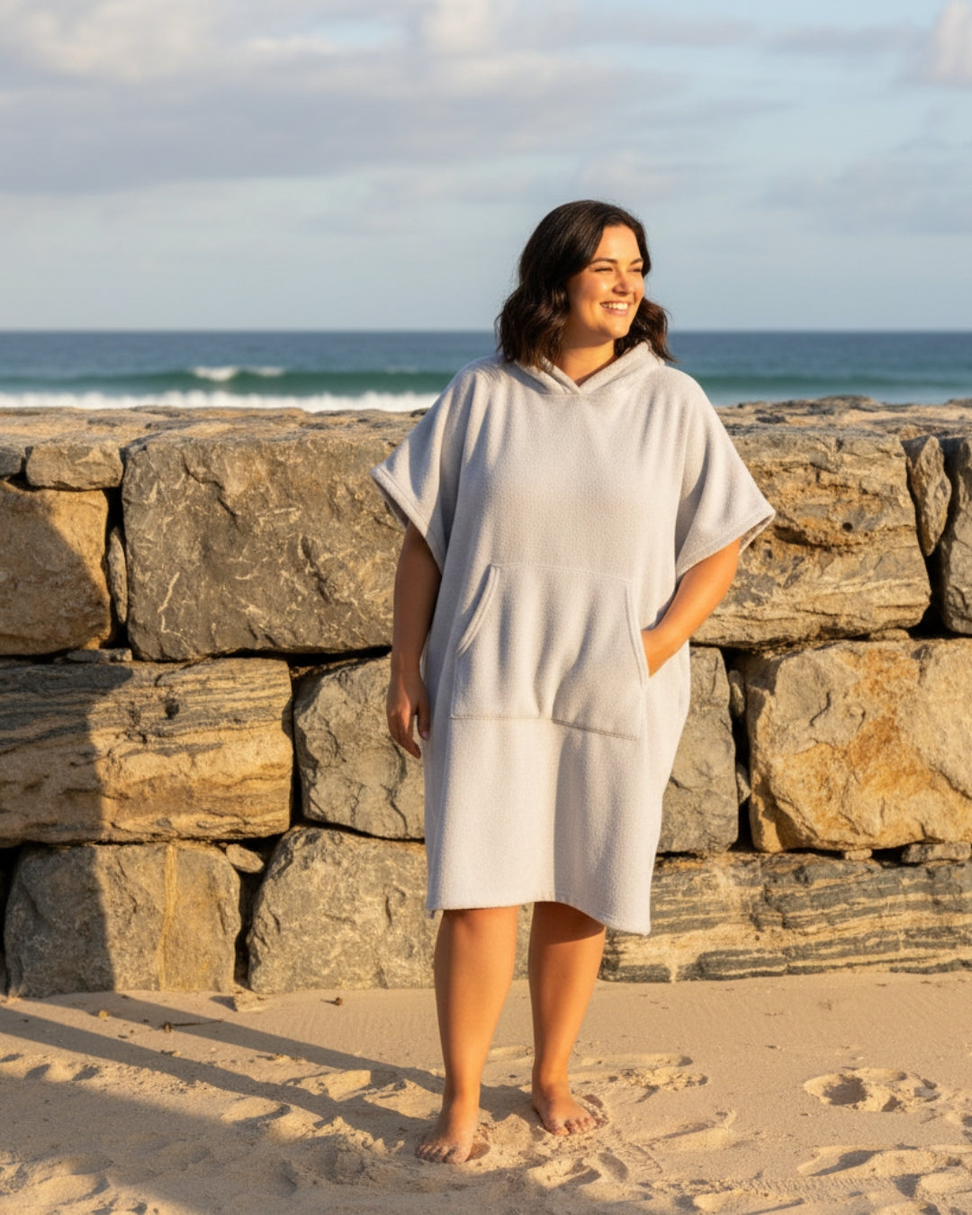 Rosalie | Sommerponcho Damen | Mit Kapuze