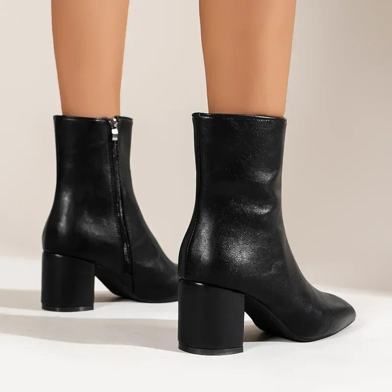 Anita | Damen elegante comfortabele Stiefeletten mit Absatz