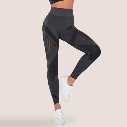 Corinne | Figurbetonte Anti-Cellulite-Leggings mit Kontrastdesign