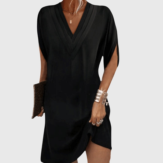 Nerisa | Women's mini dress with V-neck and loose fit