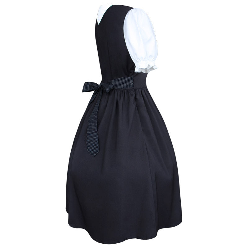 Laura | Damen langes Dirndlkleid mit Bluse und Schnürung