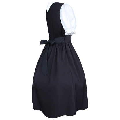 Laura | Damen langes Dirndlkleid mit Bluse und Schnürung