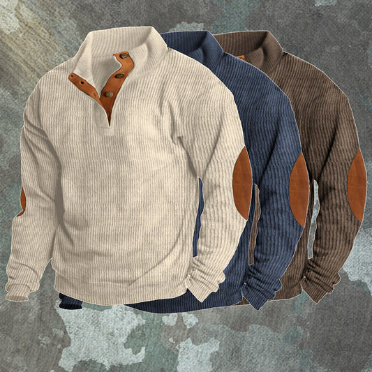 Bruno | Men's Outdoor Sweater with Button Placket