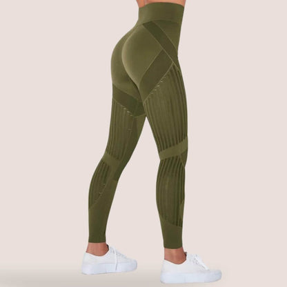 Corinne | Figurbetonte Anti-Cellulite-Leggings mit Kontrastdesign
