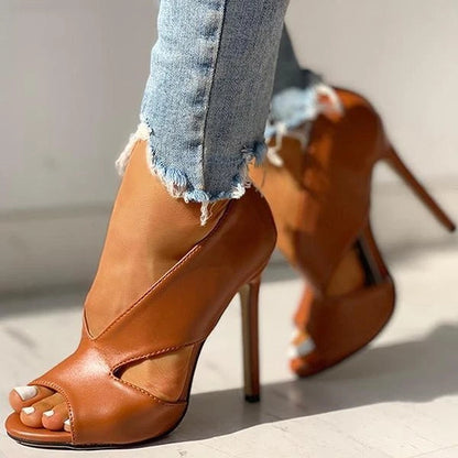 Anneliese | Orthopedic Sandals with High Heel and Cutout