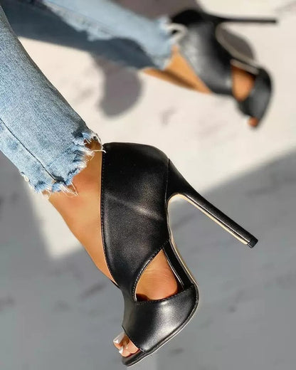 Anneliese | Orthopedic Sandals with High Heel and Cutout