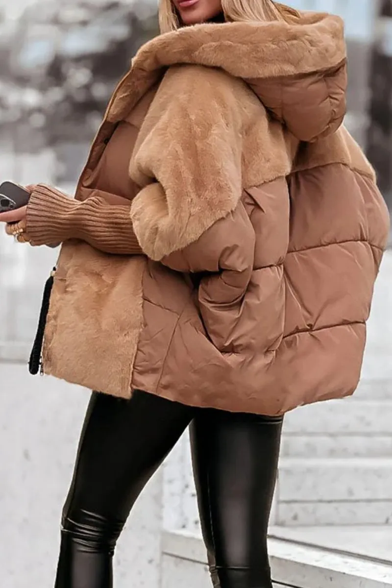 Marianne | Bomber moderno e lussuoso con cappuccio