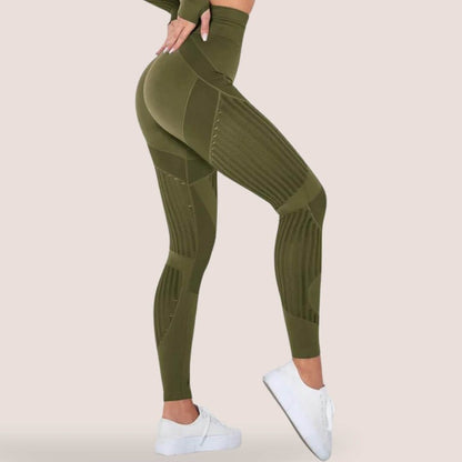 Corinne | Figurbetonte Anti-Cellulite-Leggings mit Kontrastdesign
