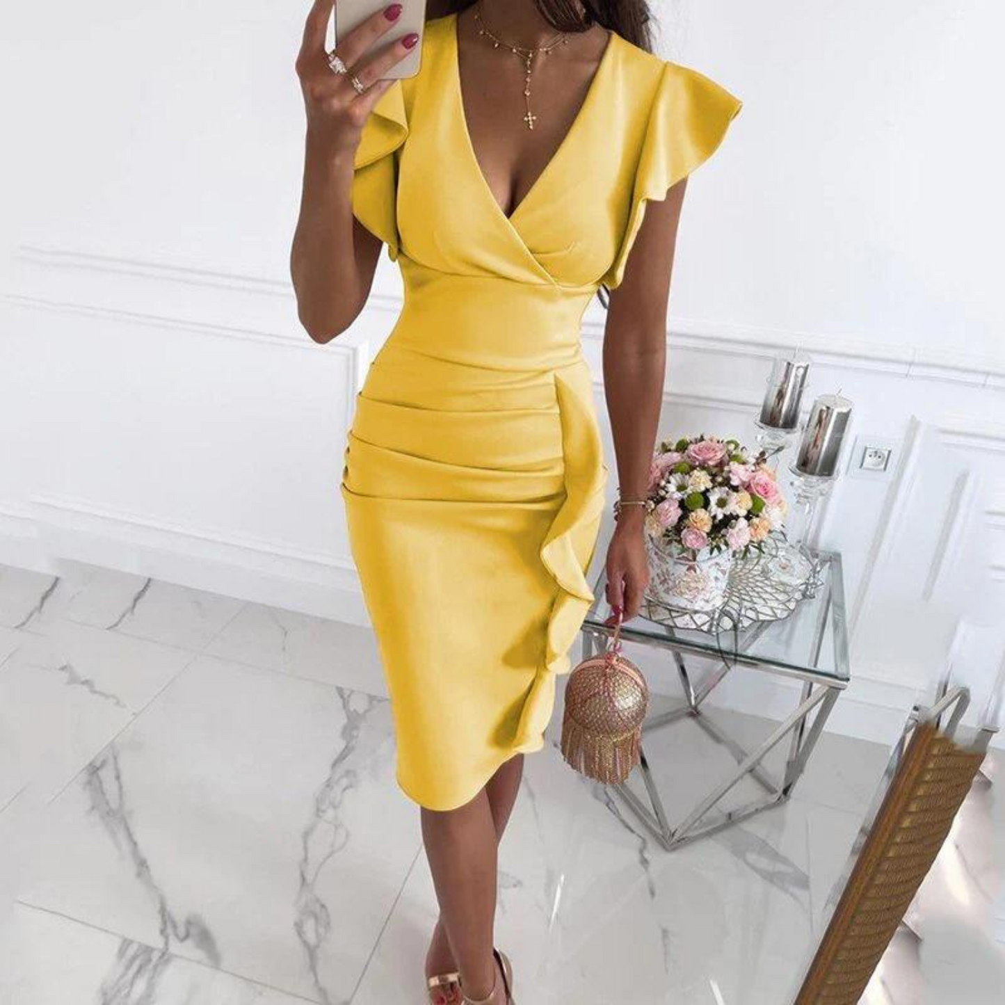 Emma | Prächtiges Damen Sommerkleid mit Muster