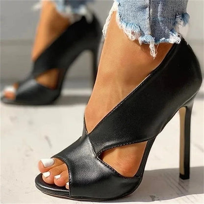 Anneliese | Orthopedic Sandals with High Heel and Cutout