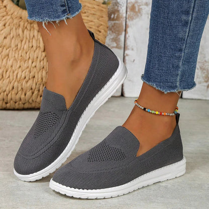 Alina| Sneakers da donna slip-on con materiale leggero a maglia