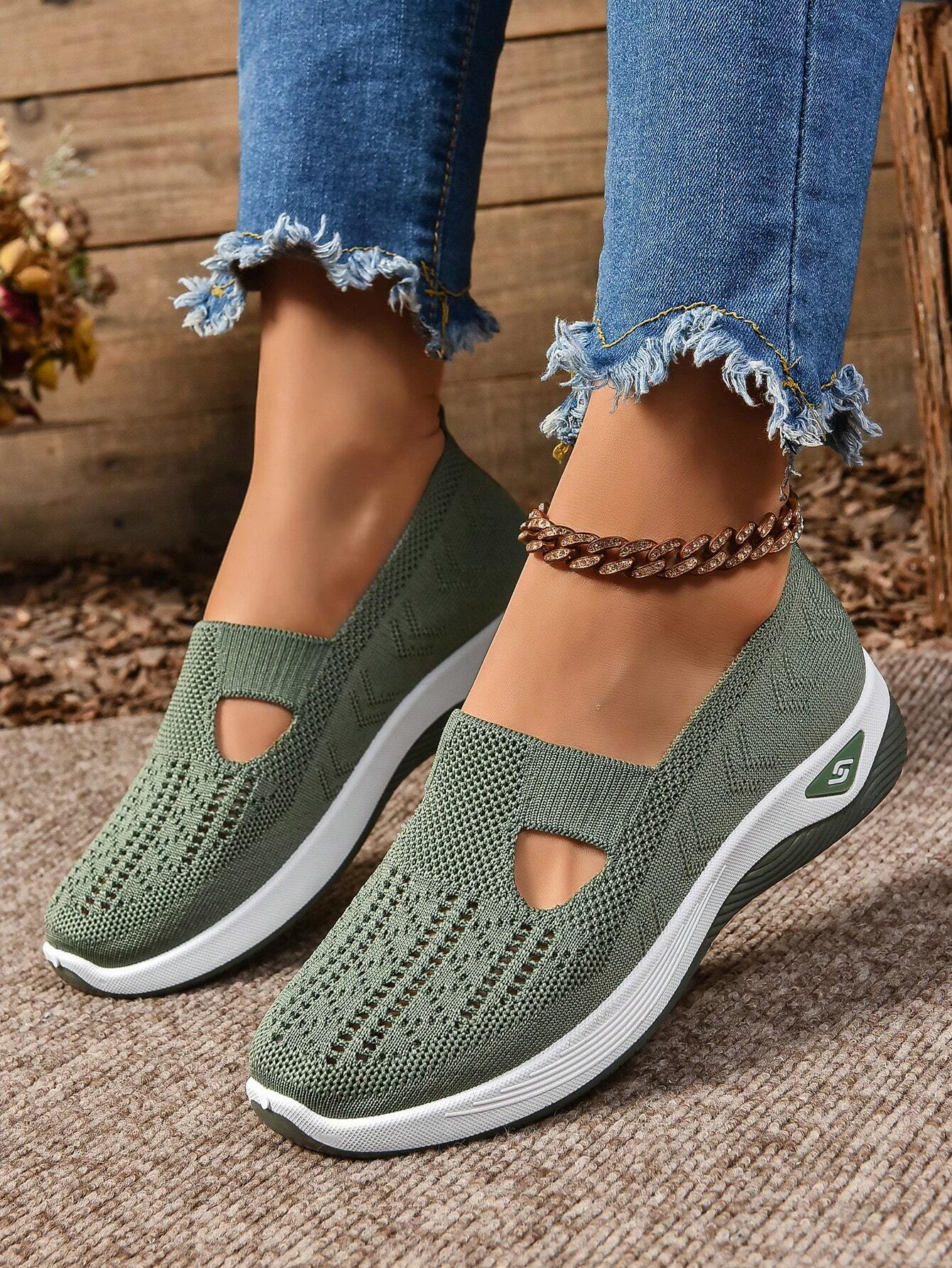 Sabrina | Damen Walking Sneaker mit Schlupfform und offenen Einsätzen