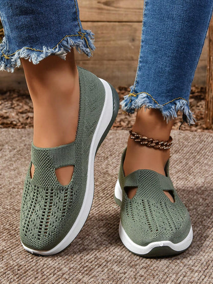 Sabrina | Damen Walking Sneaker mit Schlupfform und offenen Einsätzen