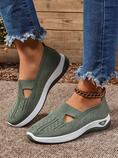 Sabrina | Damen Walking Sneaker mit Schlupfform und offenen Einsätzen