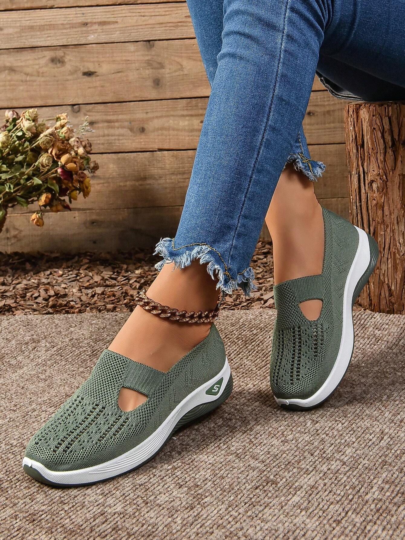 Sabrina | Damen Walking Sneaker mit Schlupfform und offenen Einsätzen