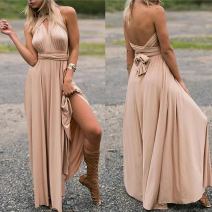 Isabell | Damen Maxikleid im Multiway Stil mit Neckholder