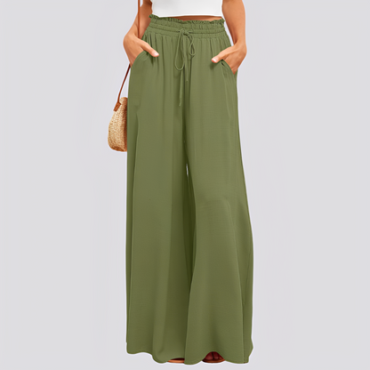 Lareen | Women's pants with wide cut and drawstring