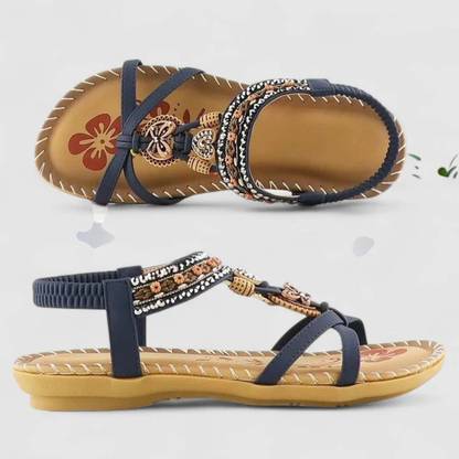 Zarela | Women's sandals with straps and flat sole