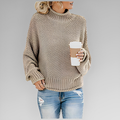 Vanessa | müheloser und trendiger Pullover mit Stehkragen